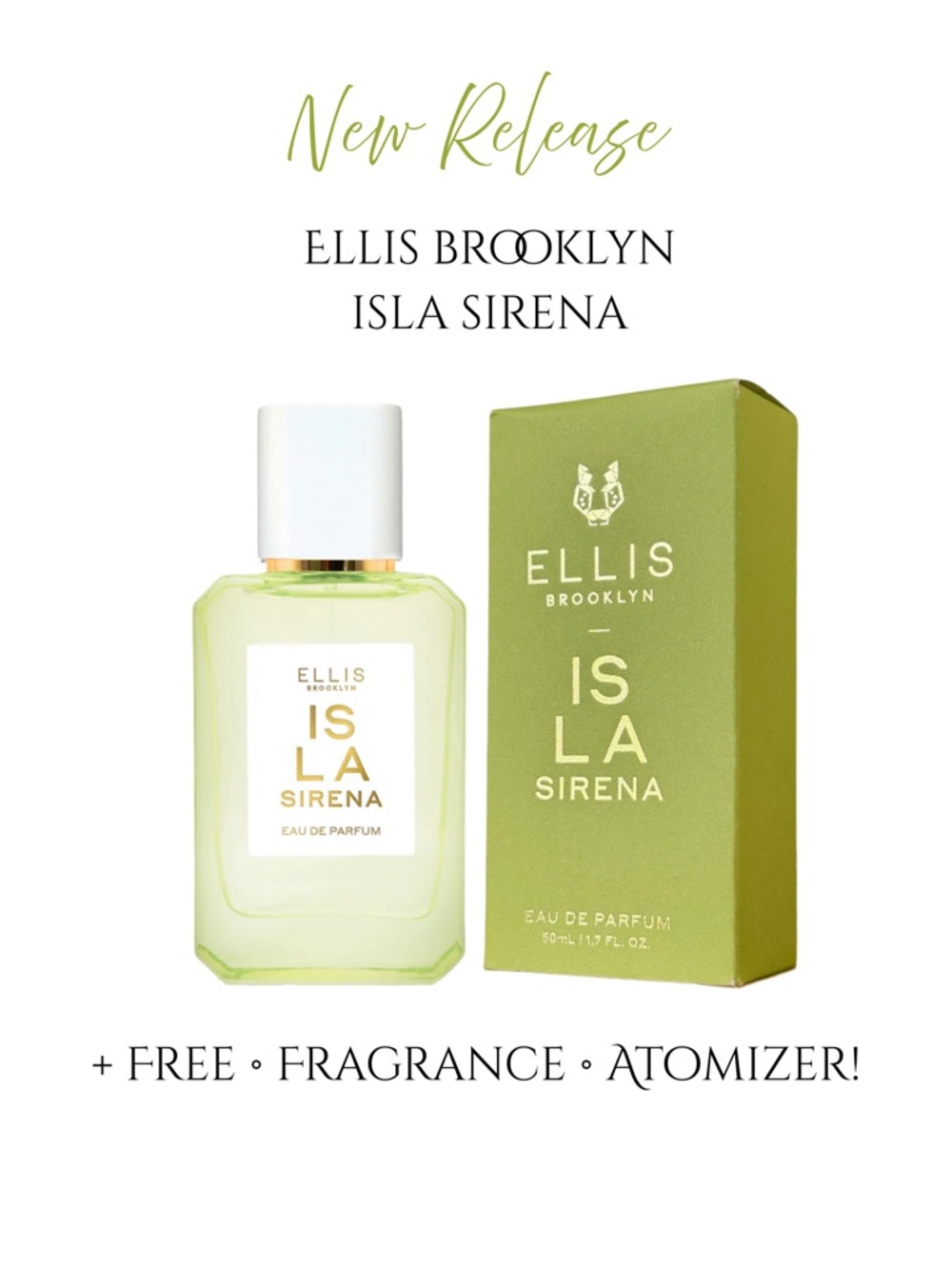ELLIS BROOKLYN Isla Sirena Eau de Parfum Spray - 1.7 fl oz NIB